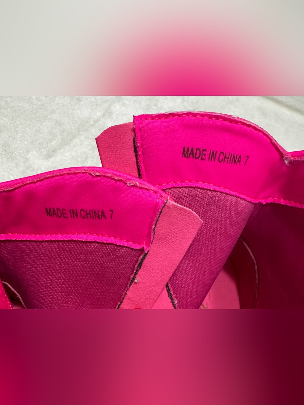 Cathy Din Dolly Neon Hot Pink Rhinestone Cowgirl Glam Ankle Booties Size 7 - Picture 16 of 16